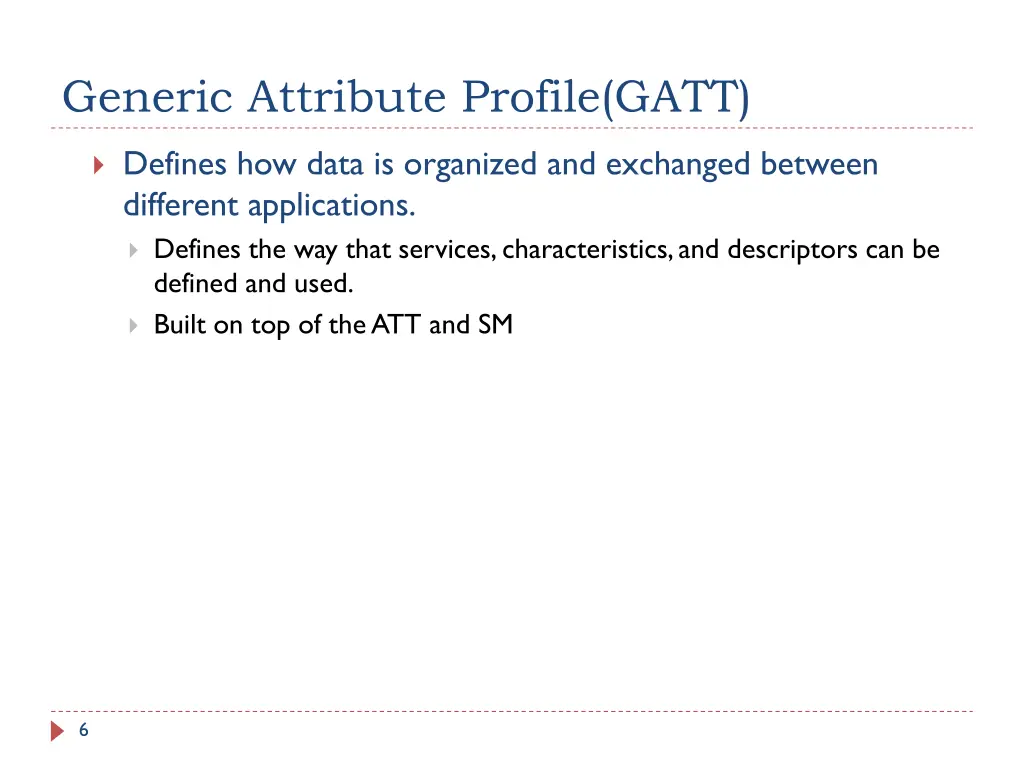 generic attribute profile gatt