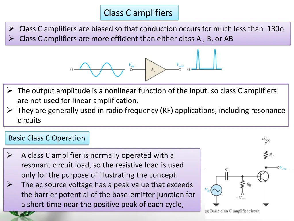 class c amplifiers