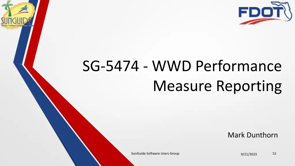 sg 5474 wwd performance measure reporting
