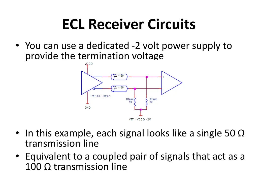 ecl receiver circuits 1