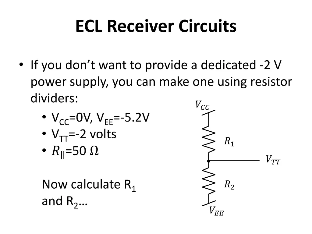 ecl receiver circuits 2