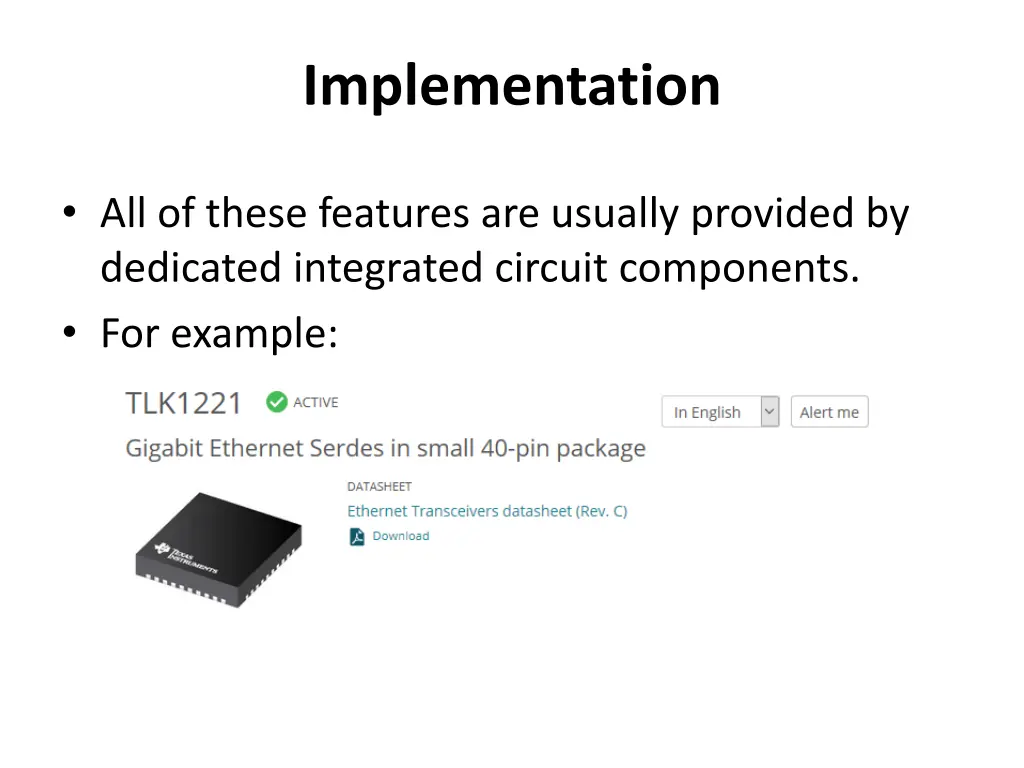 implementation