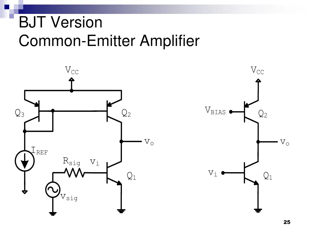 bjt version common emitter amplifier