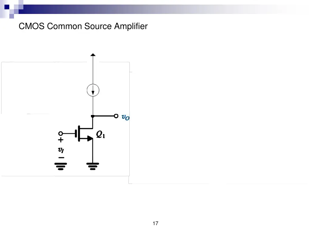 cmos common source amplifier