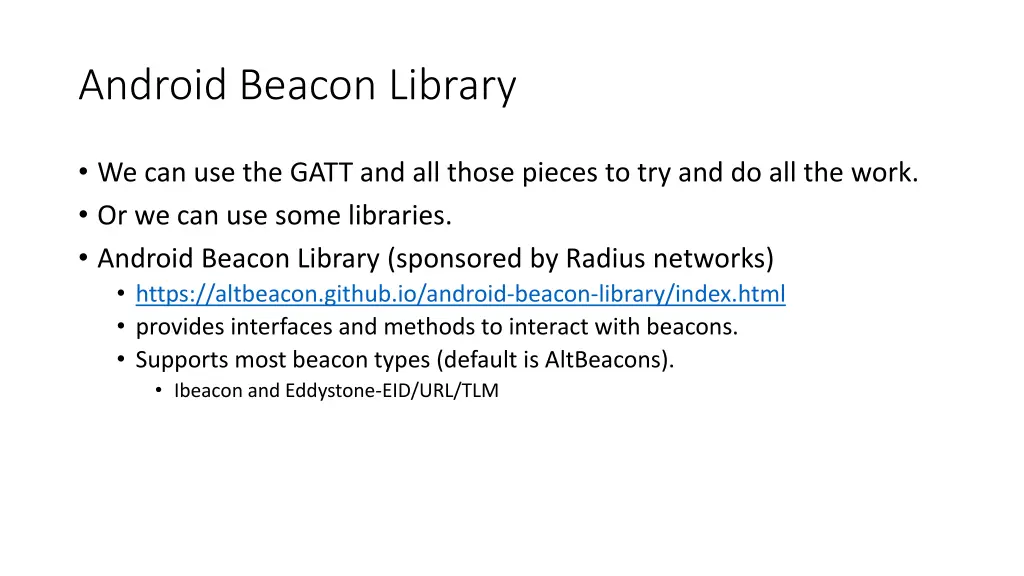 android beacon library