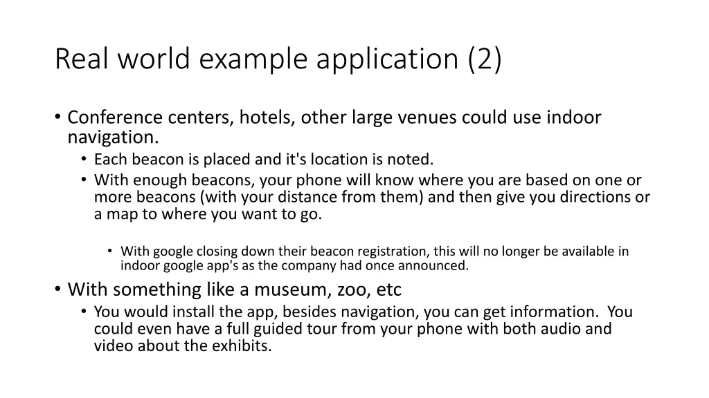 real world example application 2