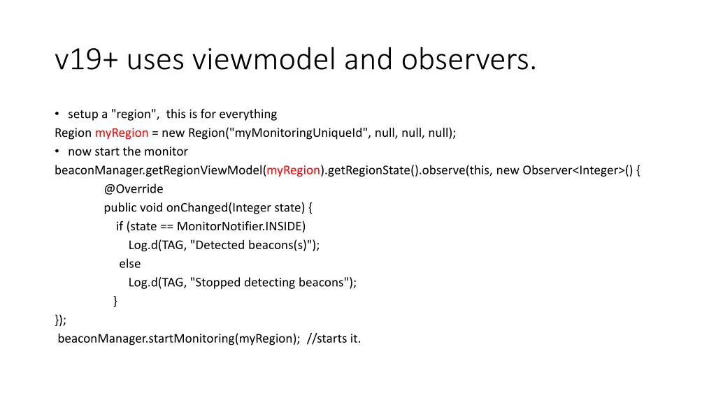 v19 uses viewmodel and observers