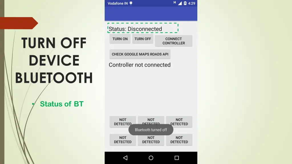 turn off device bluetooth