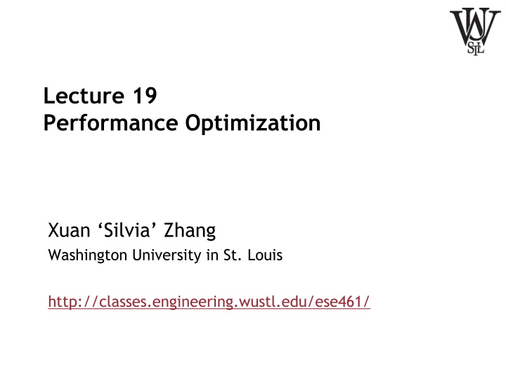 lecture 19 performance optimization