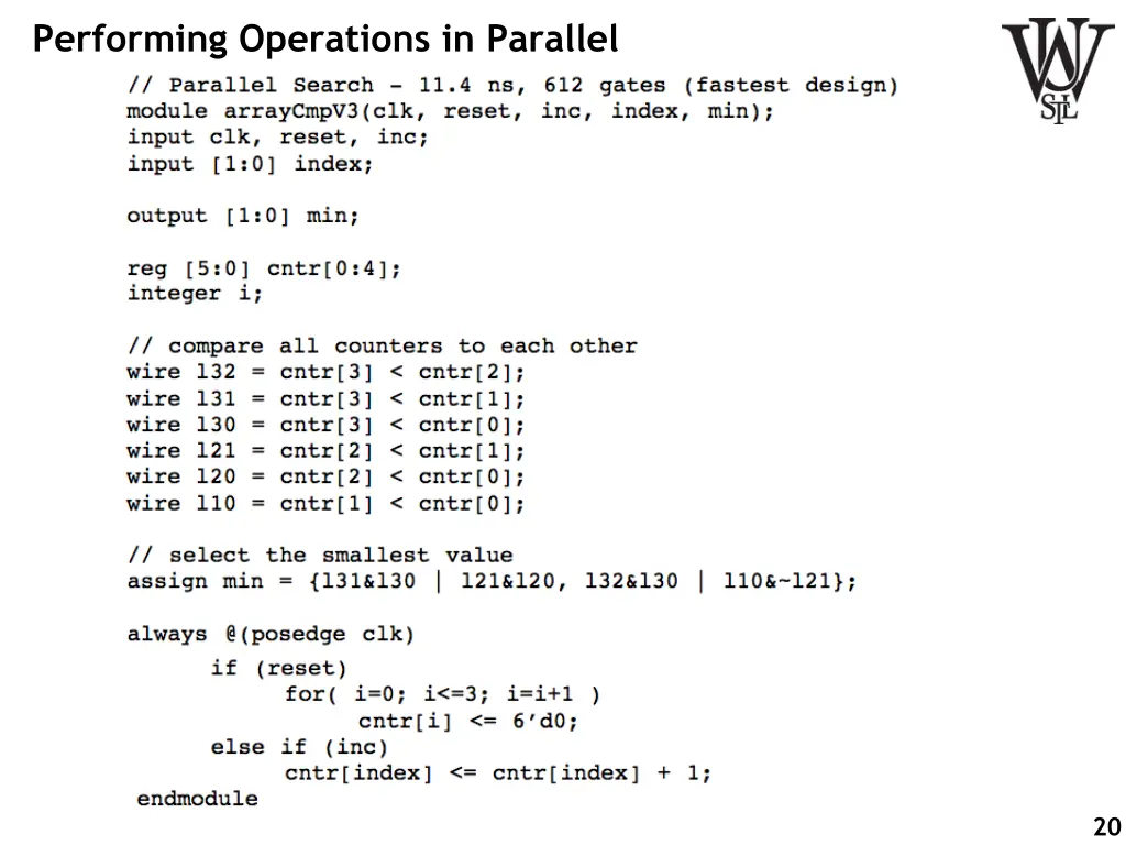performing operations in parallel 2