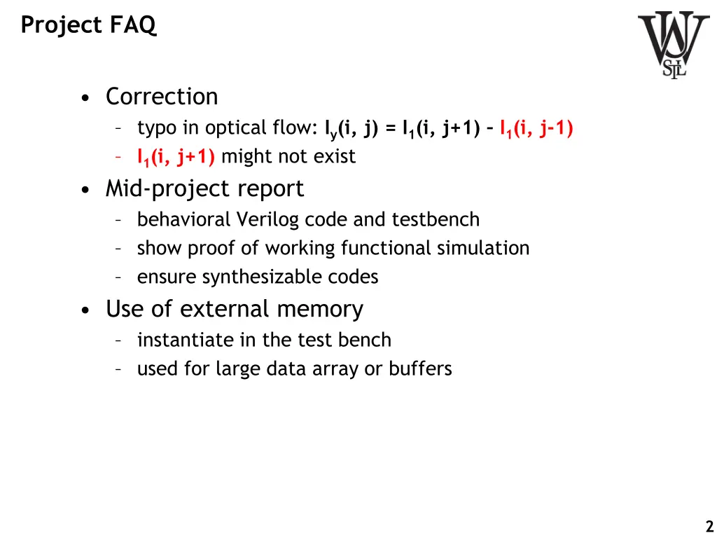 project faq