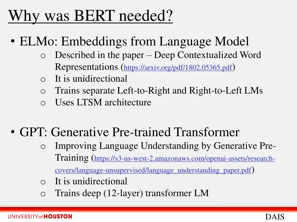why was bert needed 2
