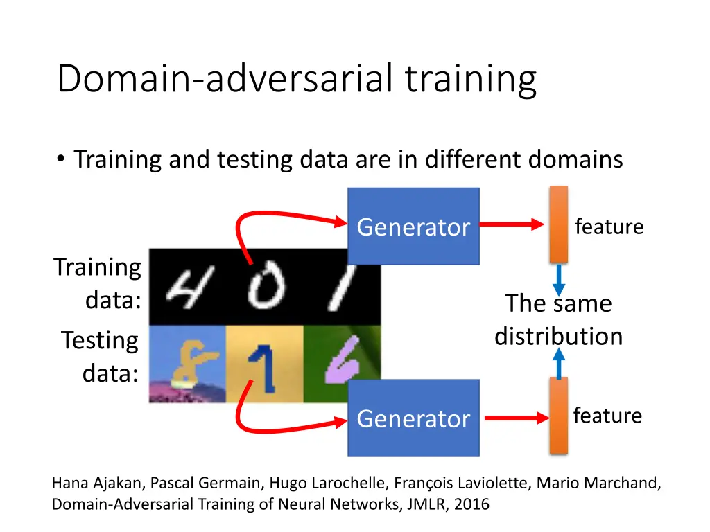 domain adversarial training