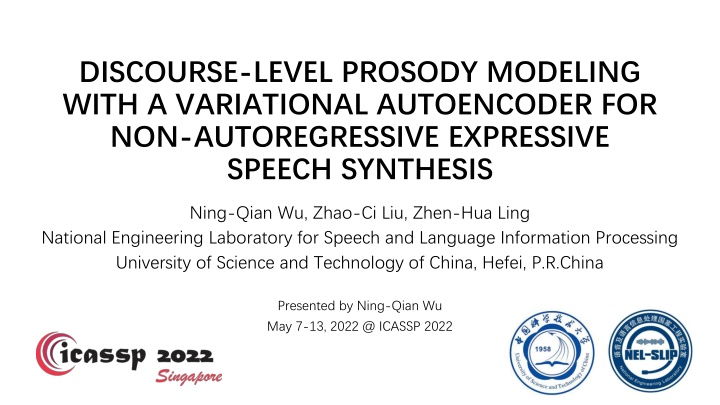 discourse level prosody modeling with