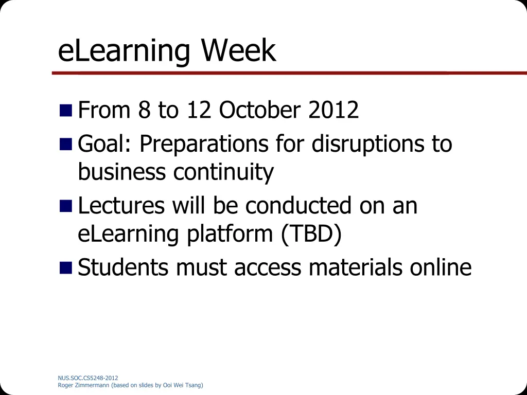 elearning week