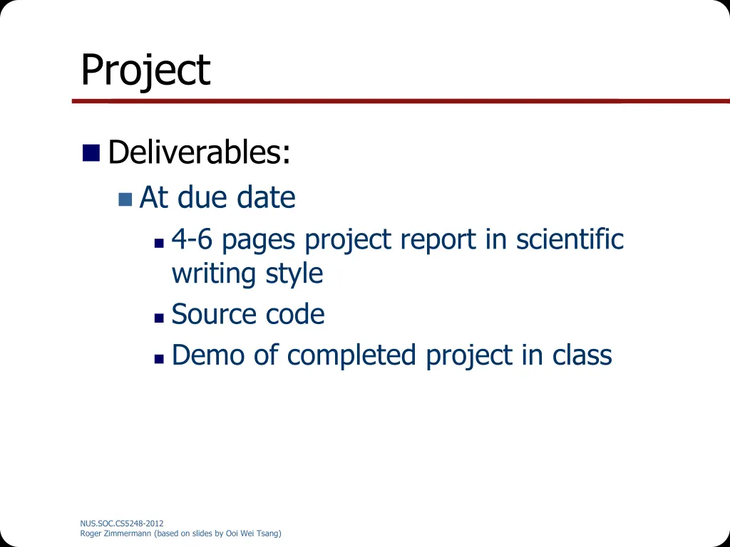 project