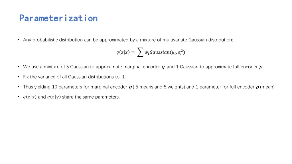 parameterization parameterization