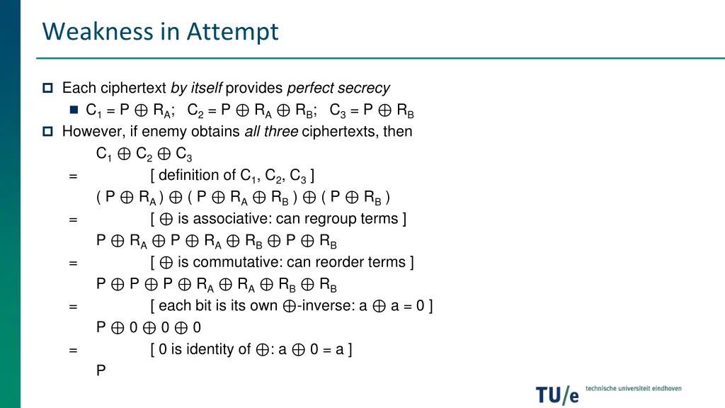 weakness in attempt