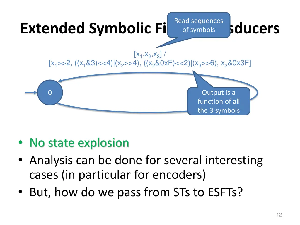 read sequences of symbols
