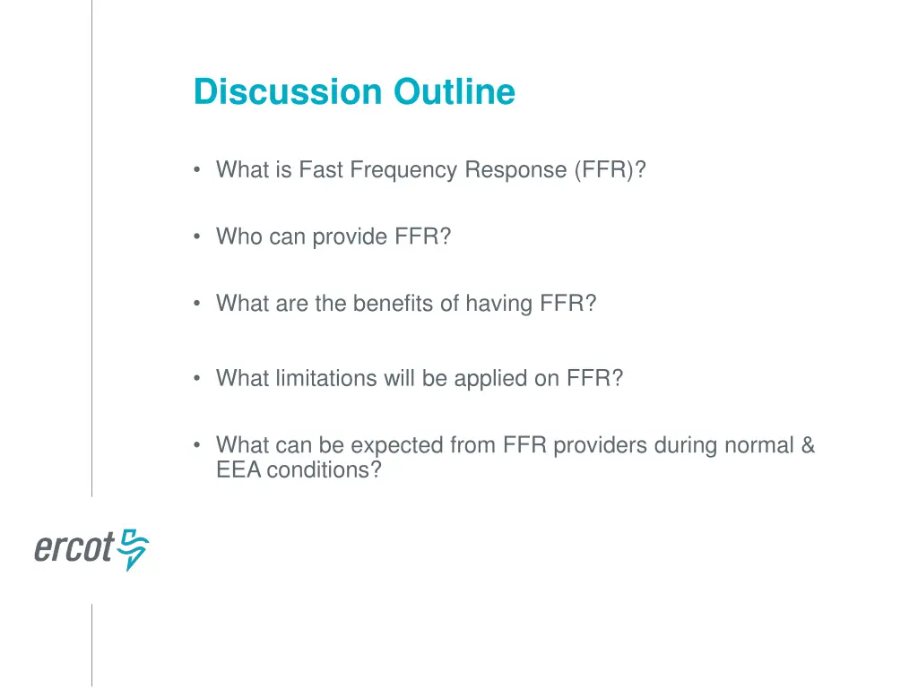 discussion outline