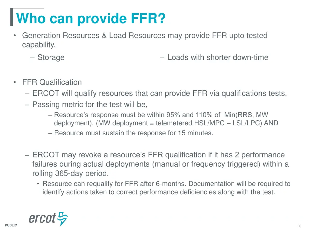 who can provide ffr