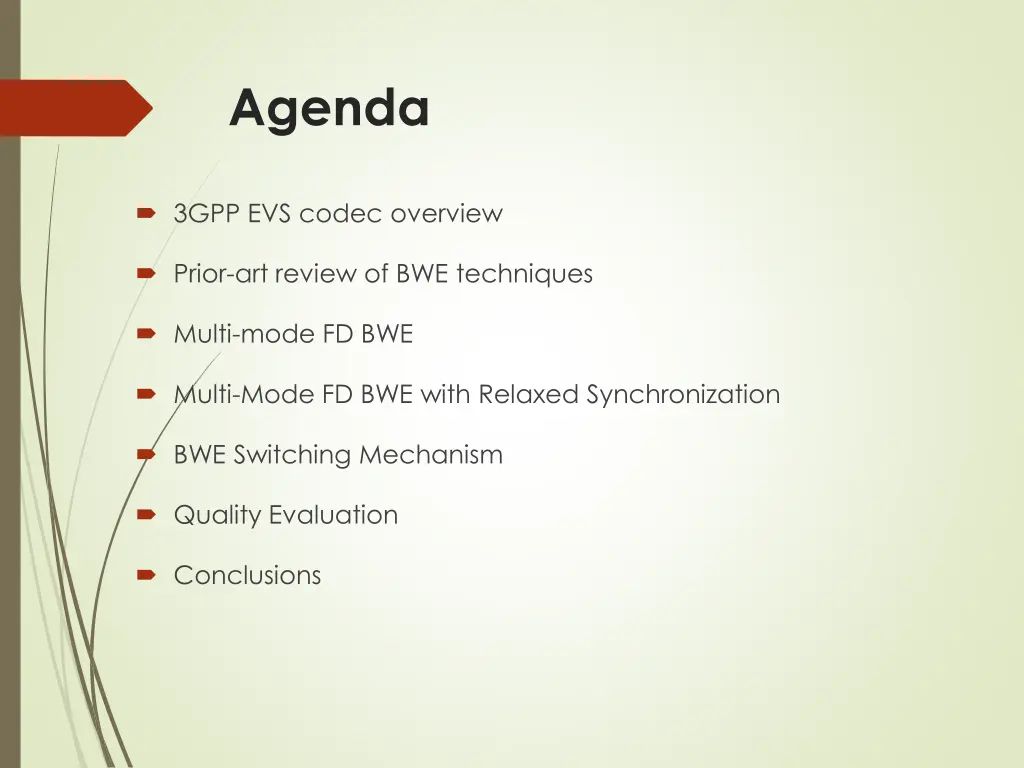 agenda