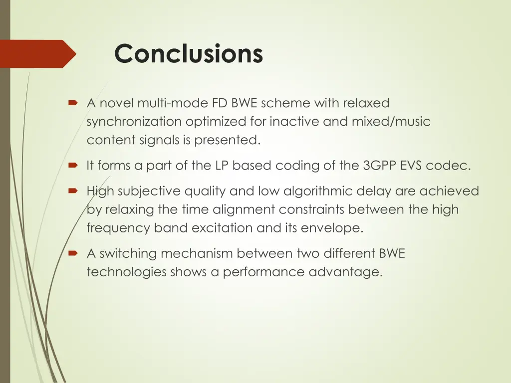 conclusions