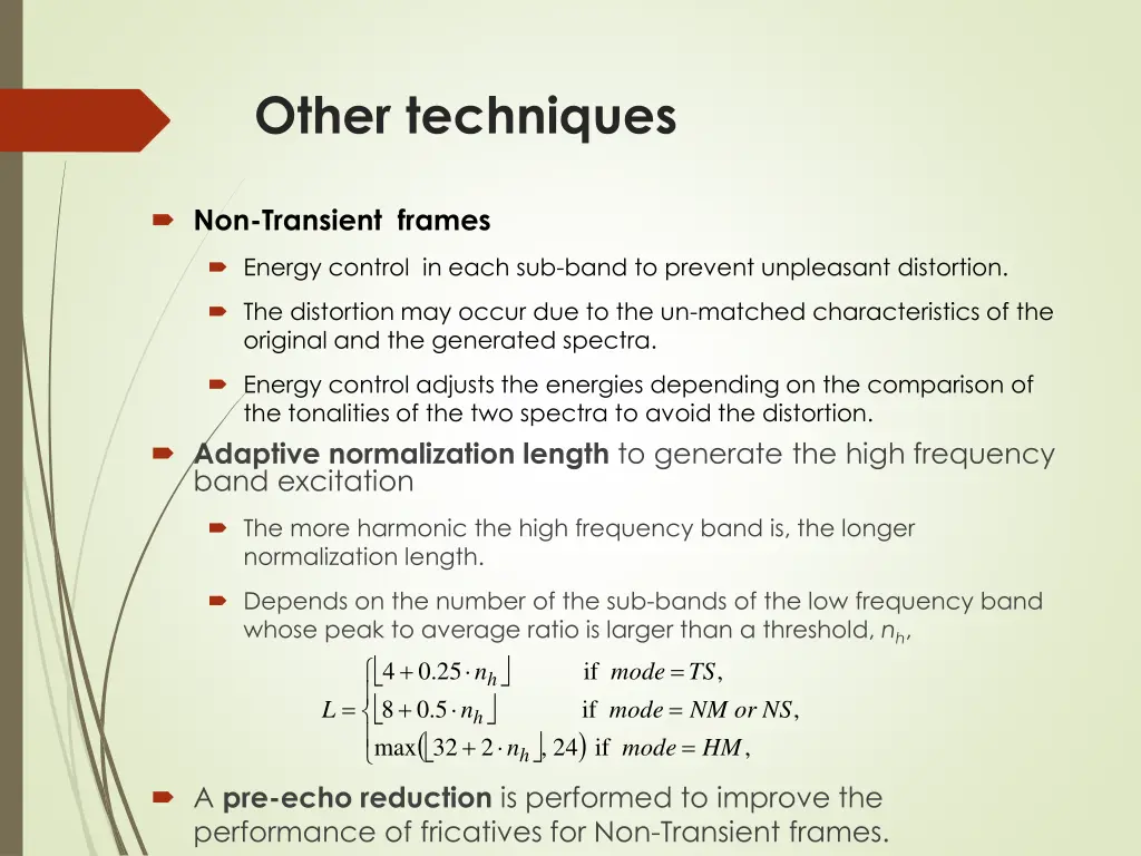 other techniques