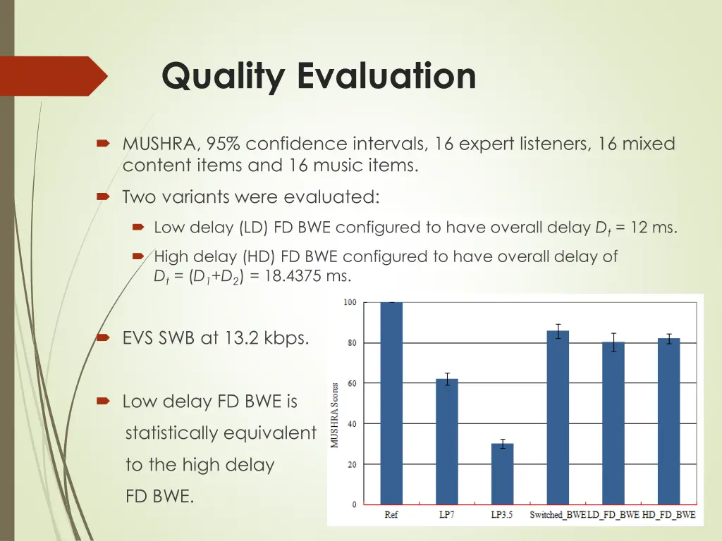 quality evaluation