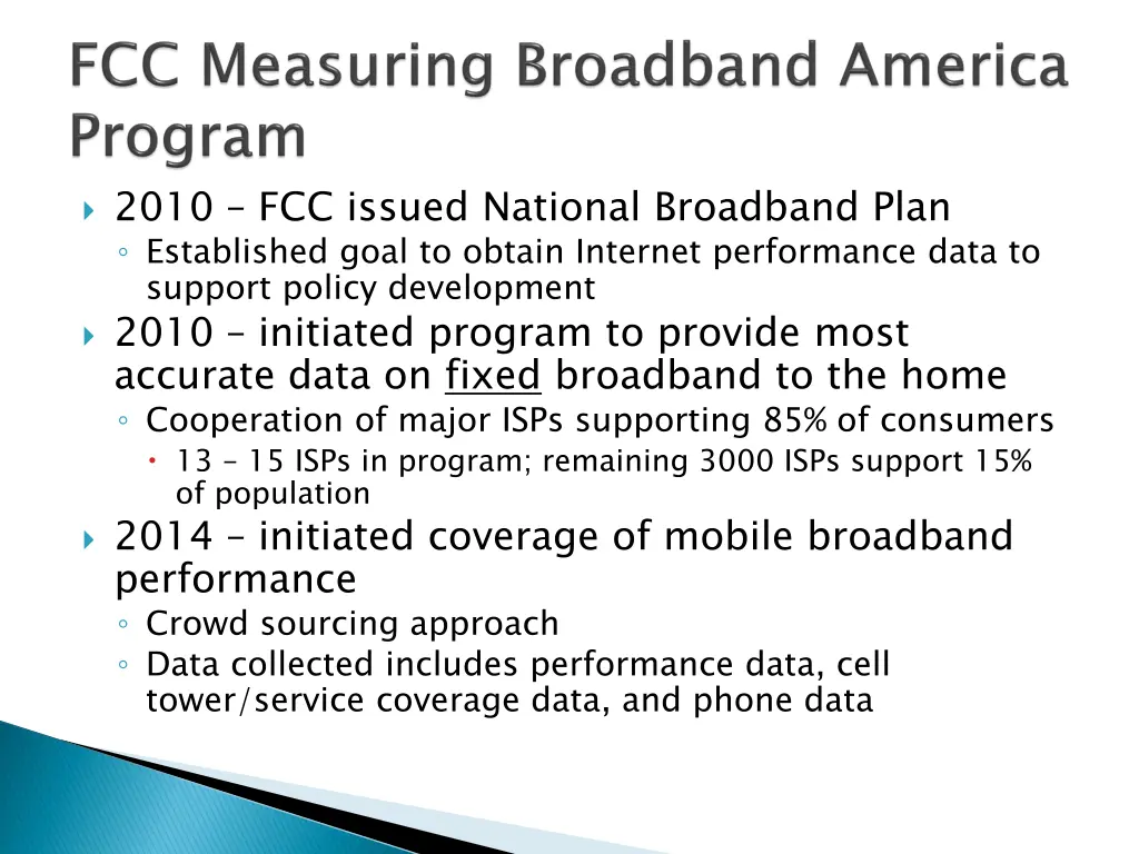 2010 fcc issued national broadband plan