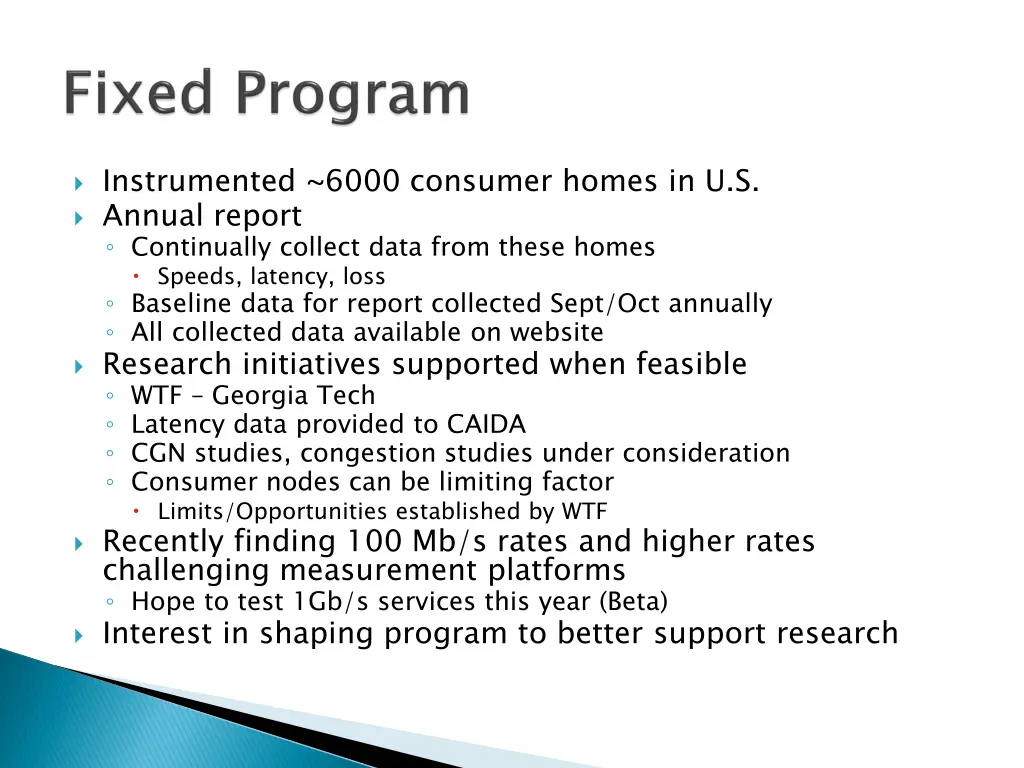 instrumented 6000 consumer homes in u s annual