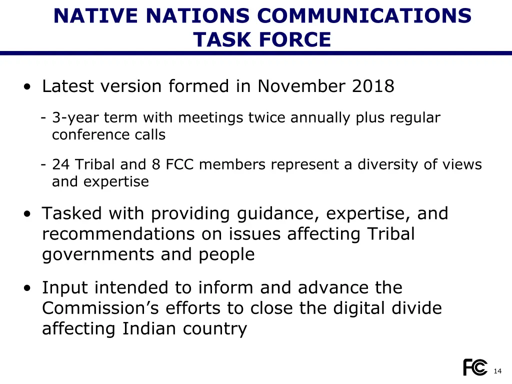 native nations communications task force