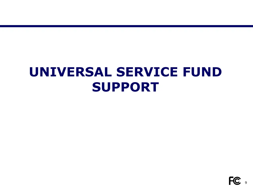 universal service fund support