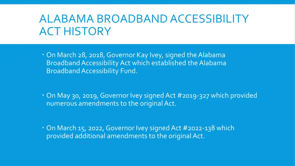 alabama broadband accessibility act history