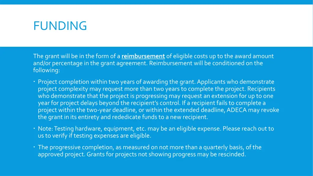 funding