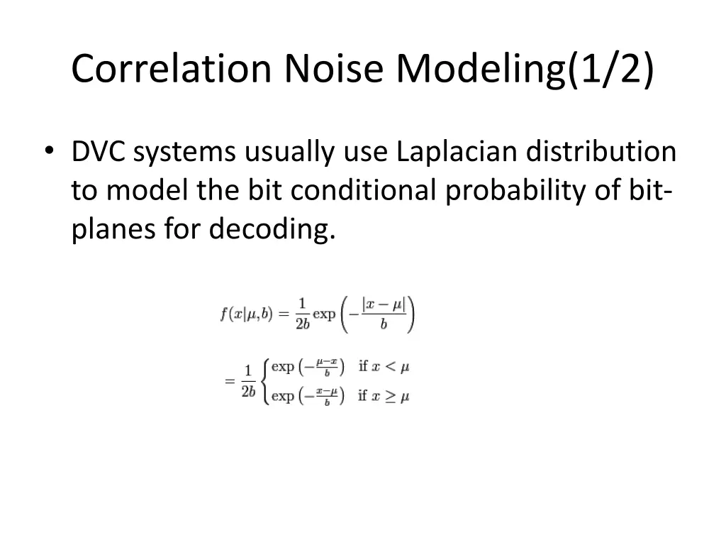 correlation noise modeling 1 2