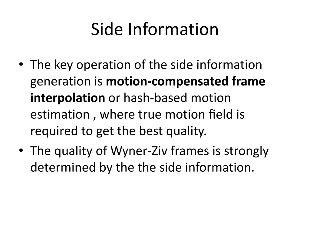 side information