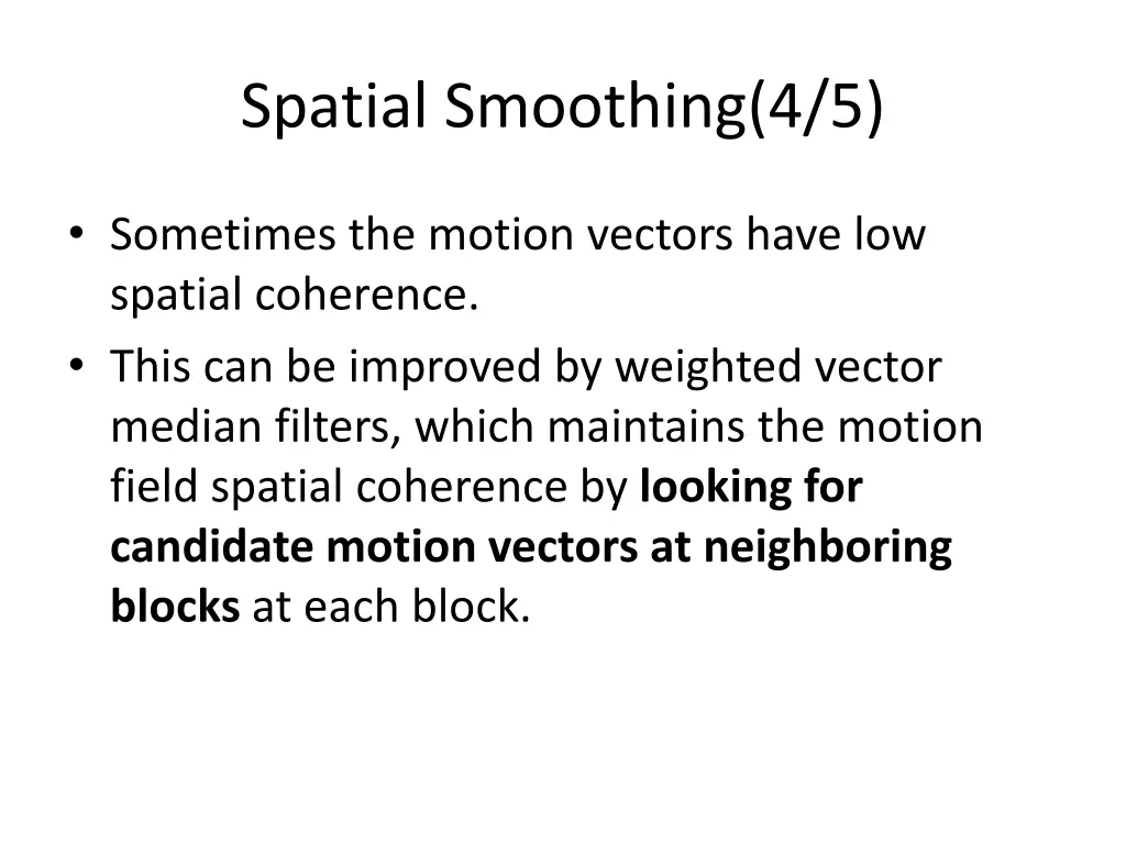 spatial smoothing 4 5