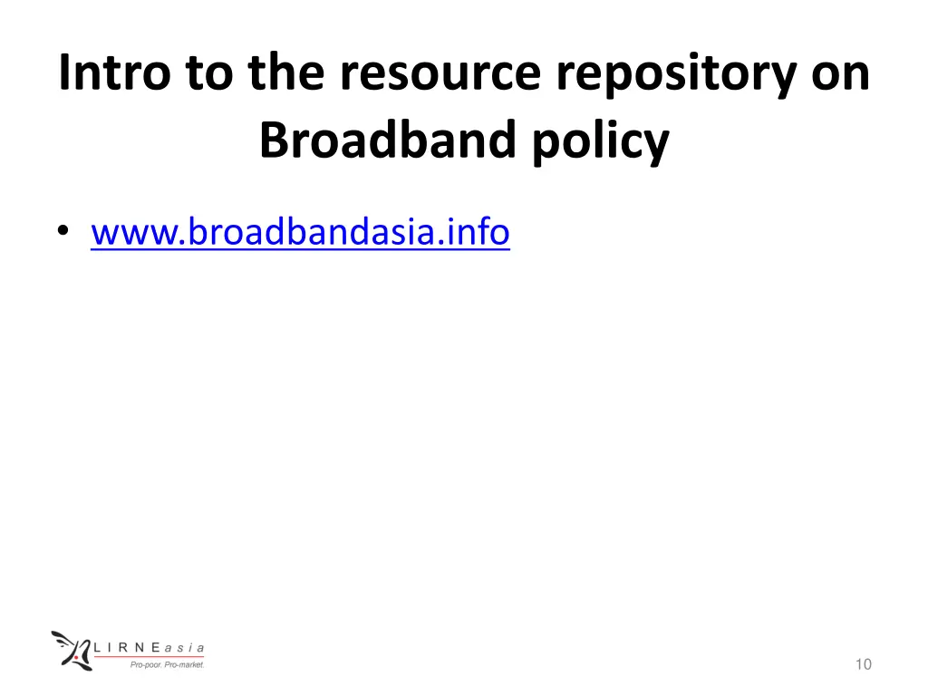 intro to the resource repository on broadband