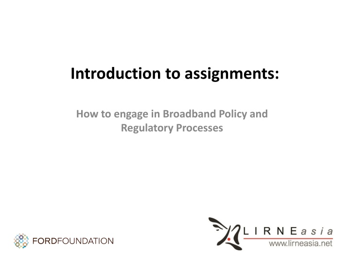 introduction to assignments