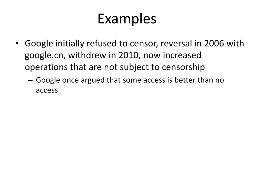 examples