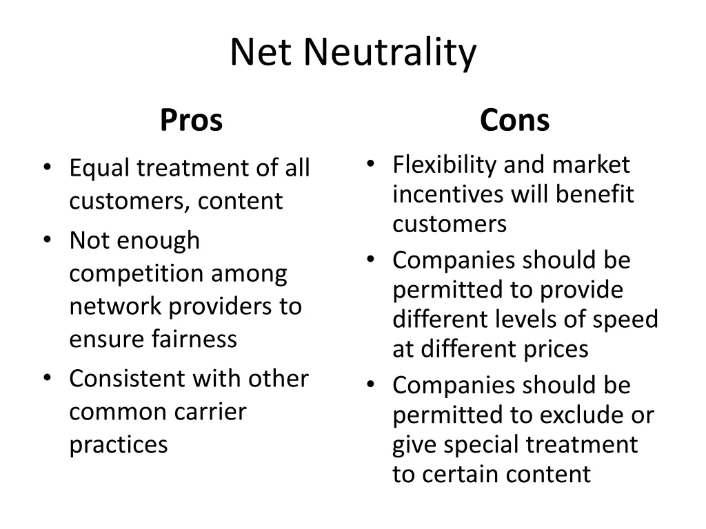 net neutrality