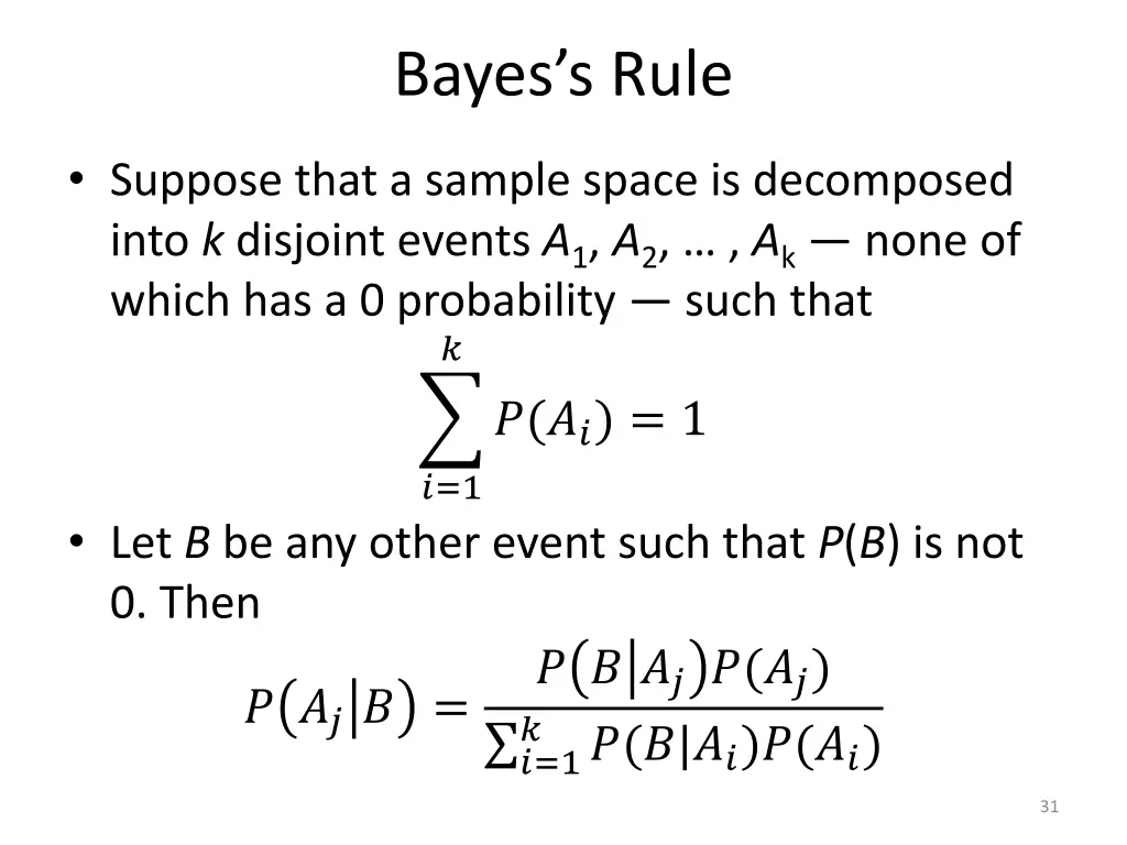 bayes s rule