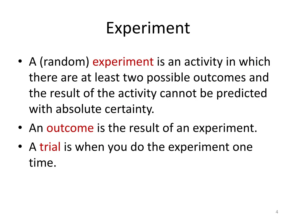 experiment