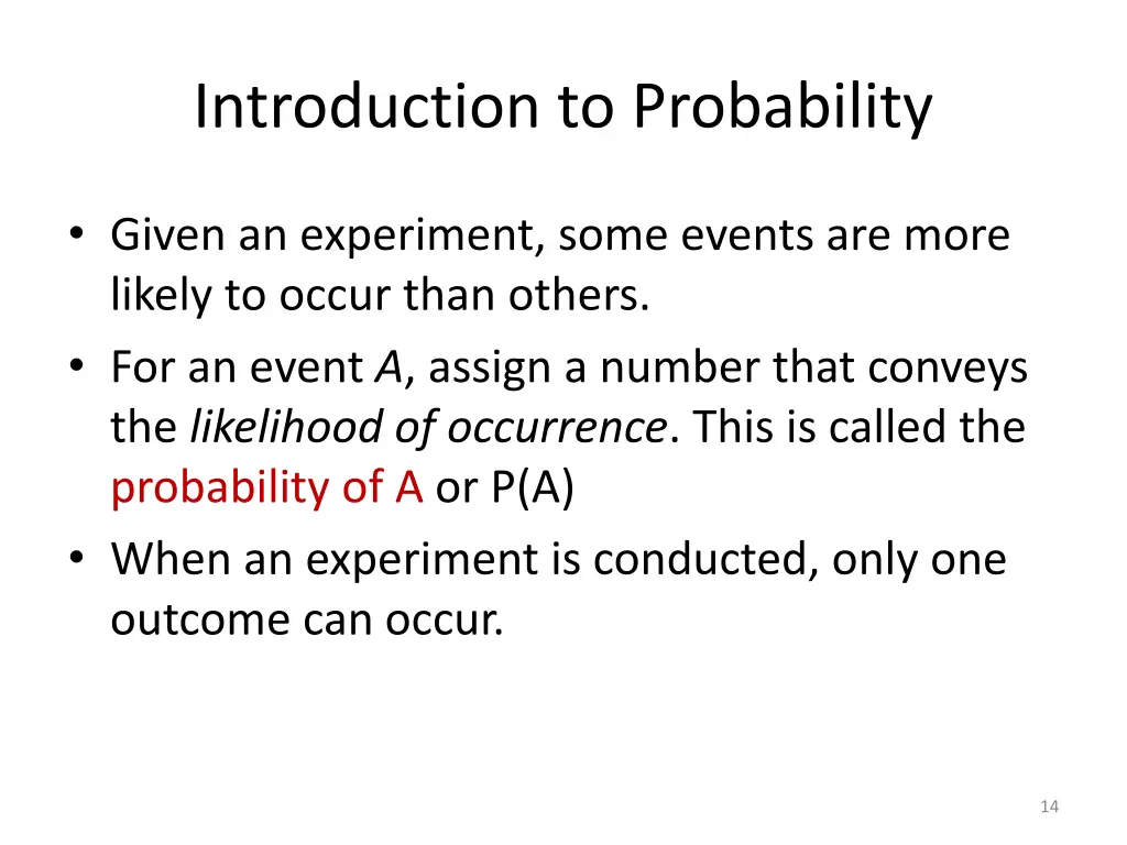 introduction to probability