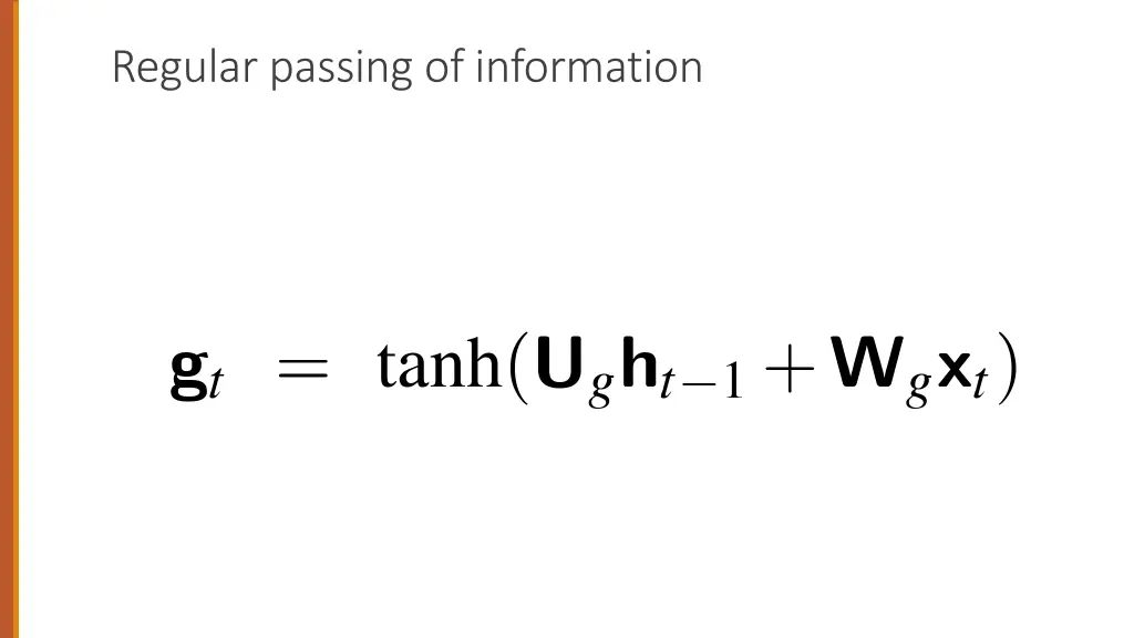 regular passing of information