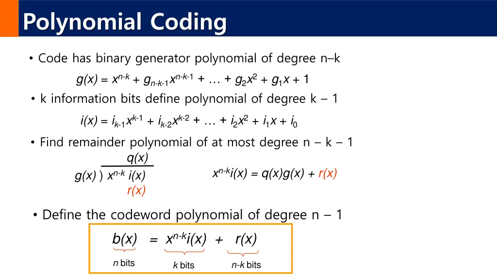 polynomial coding