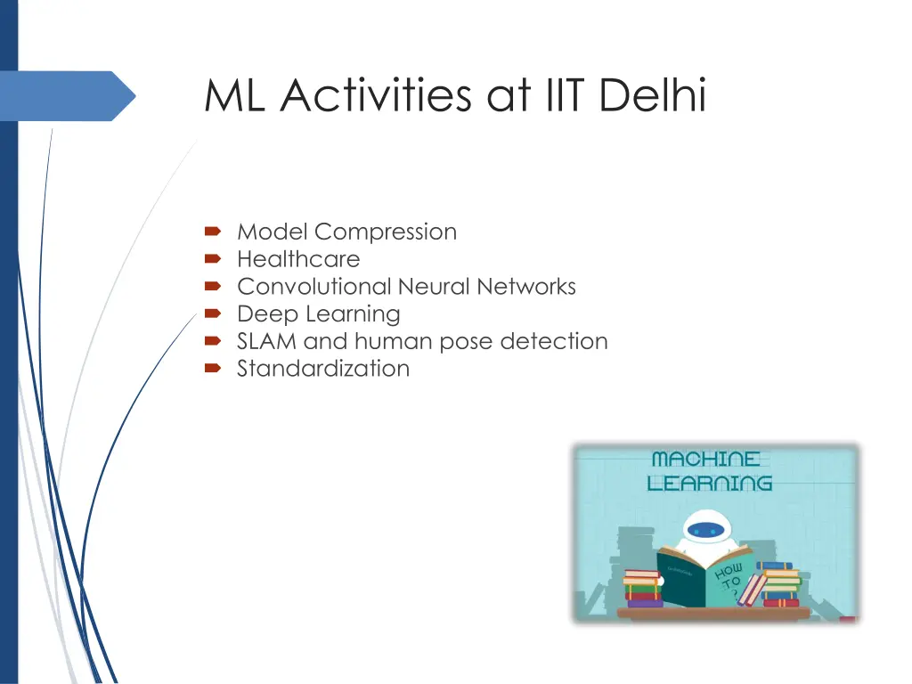 ml activities at iit delhi