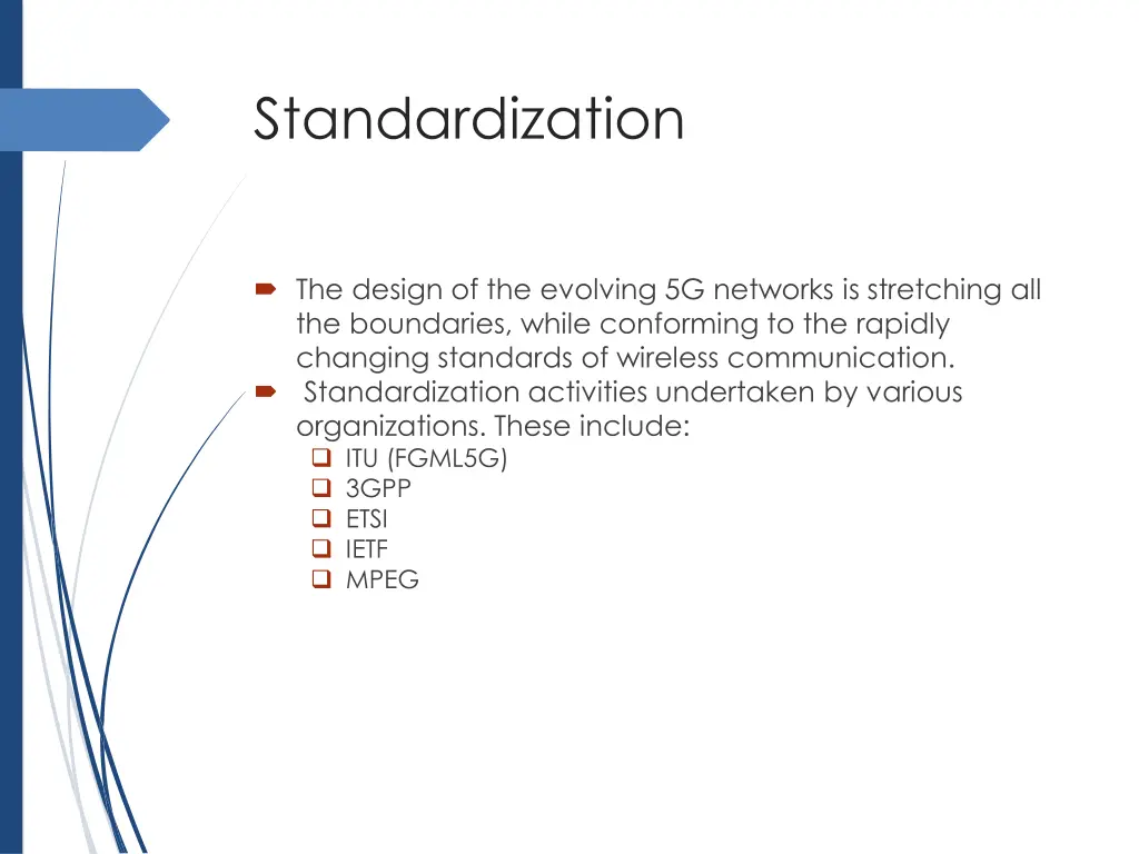 standardization