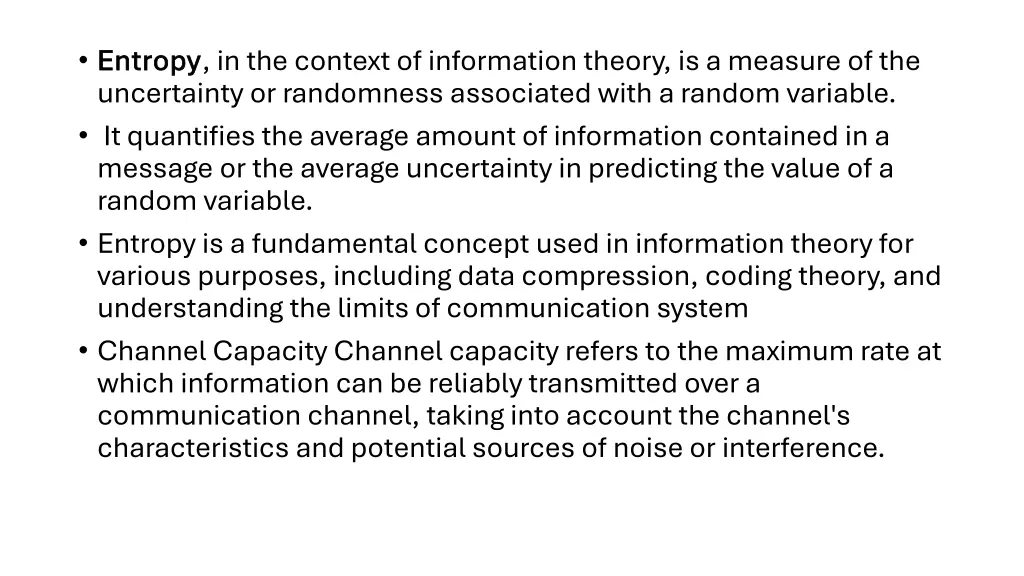 entropy entropy in the context of information